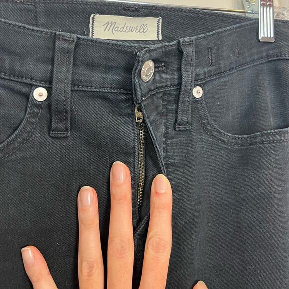 Madewell 9" High Rise Skinny Jeans in Washed Black sz 24 Stretch Denim Classic - Picture 6 of 11